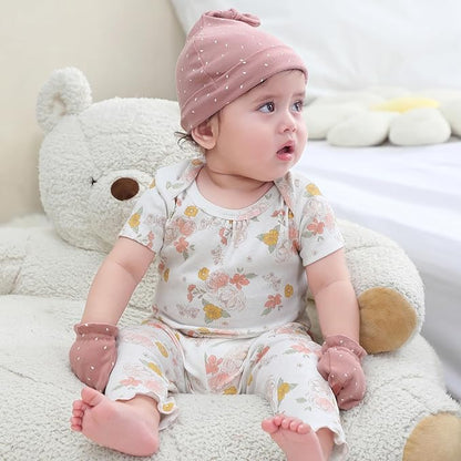 Baby Bodysuit and Pant Set Summer Ribbed Mix Match Infant Boy Girl Clothes Outfits