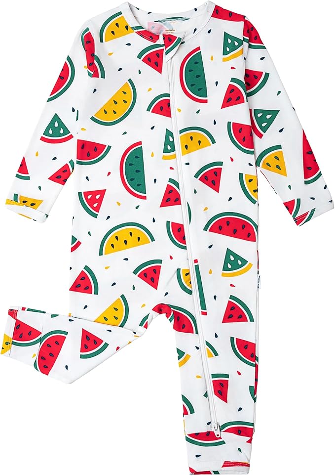 Baby Zippered Rompers Newborn Pajamas Sleepers Long Sleeve Jumpsuits Infant Zipper Romper-Viscose from Bamboo