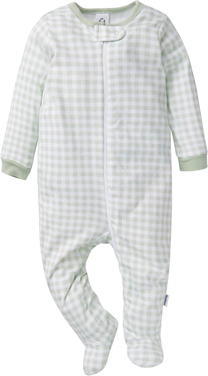 Gerber baby-girls 4 Pack Sleep N' Play Footie
