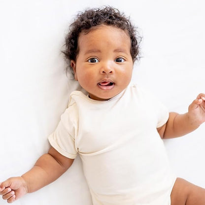 Avery 5-Pack Short Sleeve Bodysuits 100% Organic Cotton for Baby Boys & Girls