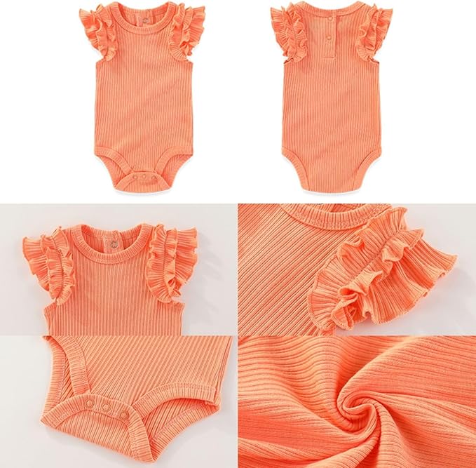 Four Seasons Baby Boy Girl Bodysuits 5-Pack Cotton Comfort Short Sleeve Baby Clothes Soft Infant Outfits