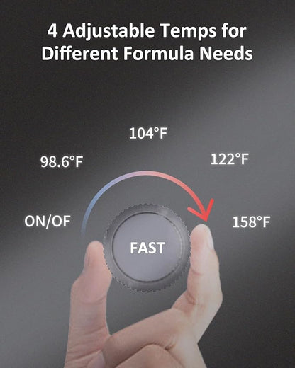 Water Warmer, HEYVALUE Baby Bottle Warmer, Formula Maker with Night Light, 4 Temperature Control & 72H Keep Warm, Detachable Tank, Instantly Dispenses Warm Water, Feed Baby More Easier and Healthier