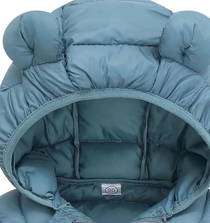Toddler Winter Coats Puffer Padded Jacket Baby Boys Girls Bear Hoods Down Jacket Light Weight Infant Outerwear