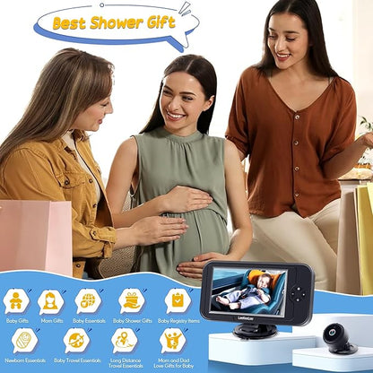 Carseat Car Camera for Baby: HD 1080P Display Real-Time Monitoring for Infants 0-4 Years No Delay - Clear Night Vision USB Plug-Play Safe and Durable Easy Setup Peace of Mind While Driving on the Go