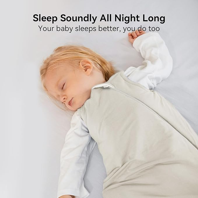 Rayon Made from Bamboo Sleep Sack 12-18 Months 1.0 Tog Ultra Soft Baby Wearable Blanket Toddler Sleep Sack for Babies Unisex Girl Boy 2-Way Zipper Baby Sleeping Bag Breathable Large