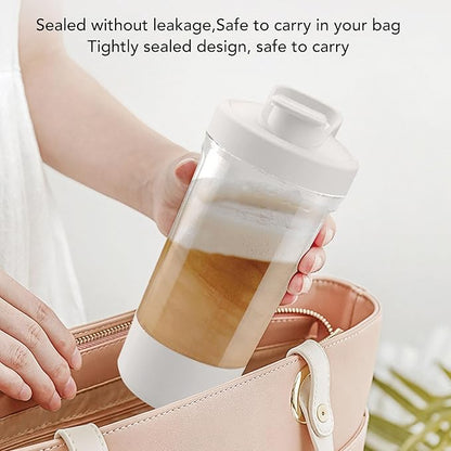 Smart Blending System, Quiet Leak Proof Portable Electric Mixer Cup for Protein Milk with Function, Suitable for On the Go Use
