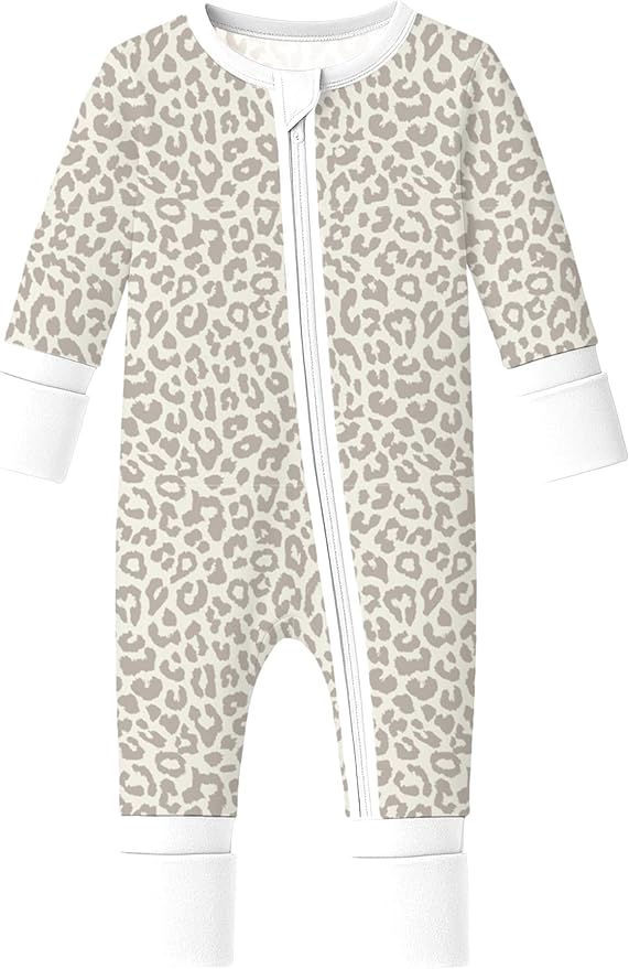 ITSY BITSY BOUTIQUE Viscose Bamboo Baby Pajamas - Boys and Girls Footie Sleeper Convertible 2-Way Zipper Sleeper