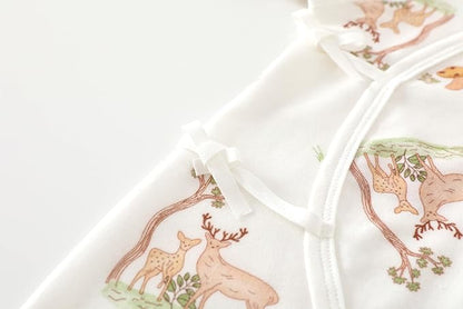 Baby Girl Boy Romper Side Snap Kimono Japanese Cotton Newborn Outfit Newborn-6M