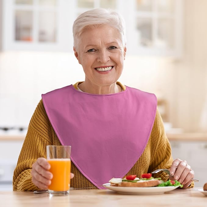 Baby Noah Adult Drool Bib for Special Needs, 3 Pack Large Elderly Bandana, Teen Bib for Women Men, Soft Absorbent Set for Kid