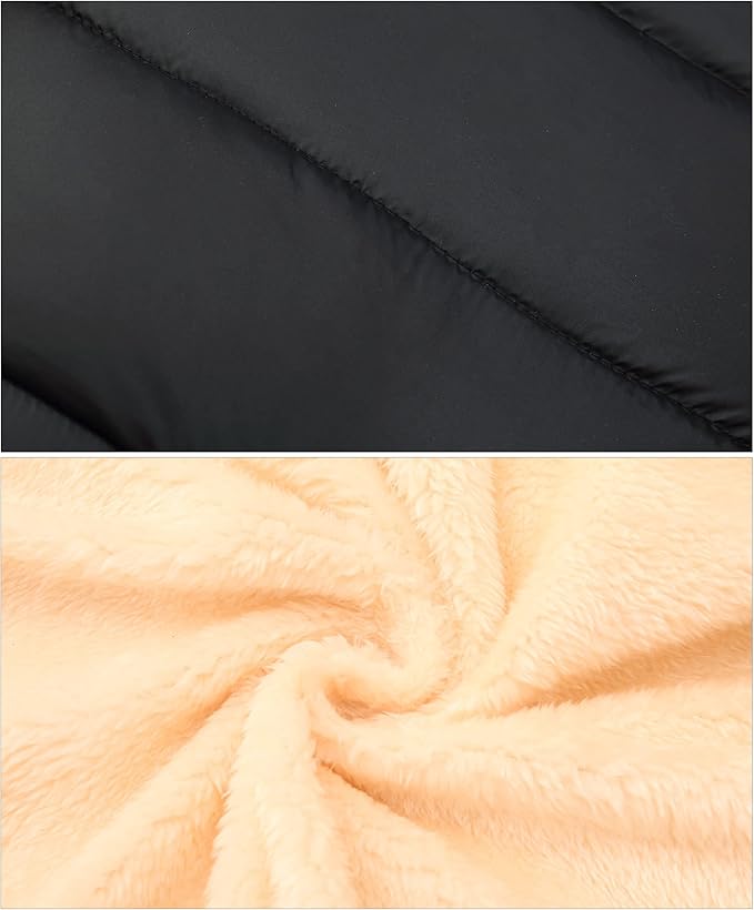 Happy Cherry Kids Boy's Girls Winter Coat Fleece Lined Thick Down Coats Puffy Jackets with Hood