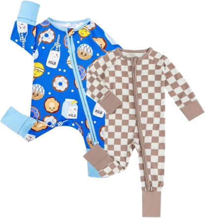 Bow Dream Baby Girl Romper Jumpsuit Bamboo Rayon Baby Clothes Boys & 2 Way Zipper Outfit Baby Clothes for Girls