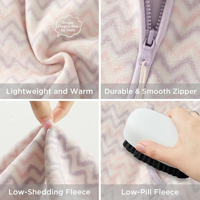 DAVE&BELLA Toddler Printed Polar Fleece Jacket, Zip Up Lightweight Outerwear for Kids Boys Girls Fall Spring Coat 2-9 Years