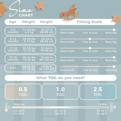 Nyte Nyte Baby - Sleeveless Soft Baby & Toddler Sleeping Sack, Breathable with Adjustable Feet Cuffs & Anti-Slip Grip