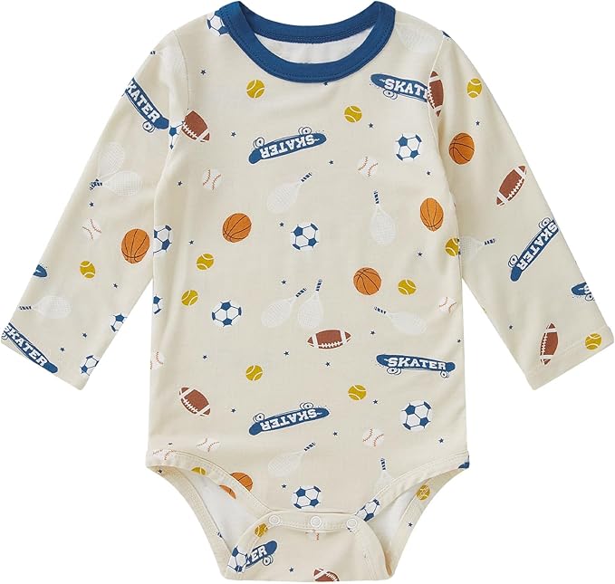 pureborn Baby Boys Girls Bodysuit Super Soft Cotton Romper 0-24 Months