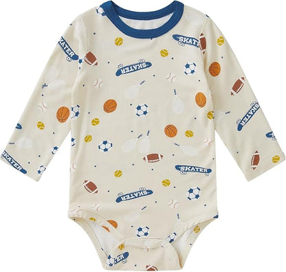 pureborn Baby Boys Girls Bodysuit Super Soft Cotton Romper 0-24 Months