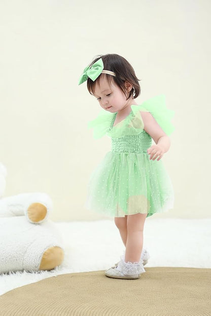 Baby Girl Clothes Infant Tulle Romper Ruffe Sleeveless Bodysuit Baby Girl Outfits Infant Girl Dress 0-18M