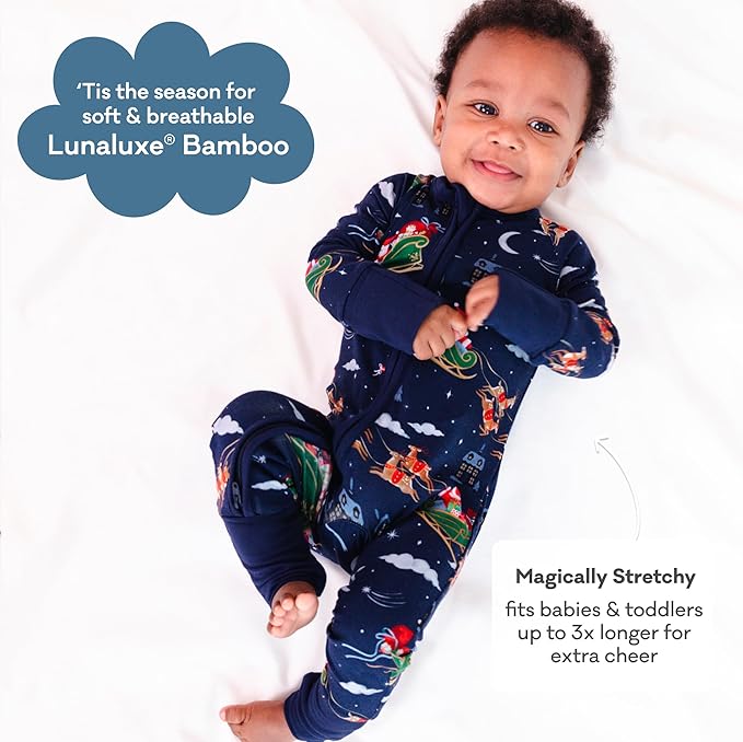 Little Sleepies Pajamas for Baby Boys & Girls, Viscose from Bamboo Baby Pajamas, Preemie & Newborn Sleepers, 2-Way Zipper PJs