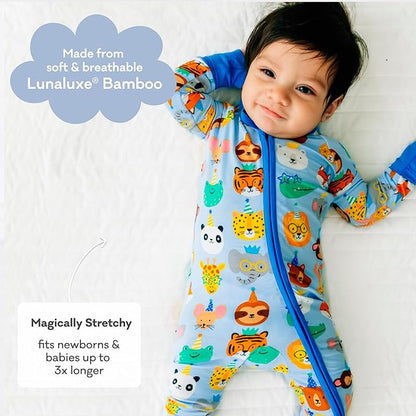 Little Sleepies Pajamas for Baby Boys & Girls, Viscose from Bamboo Baby Pajamas, Preemie & Newborn Sleepers, 2-Way Zipper PJs