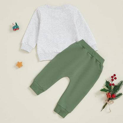 CIYCUIT Toddler Baby Boy Clothes Long Sleeve Sweatshirt Pants Set Fall Winter Outfits