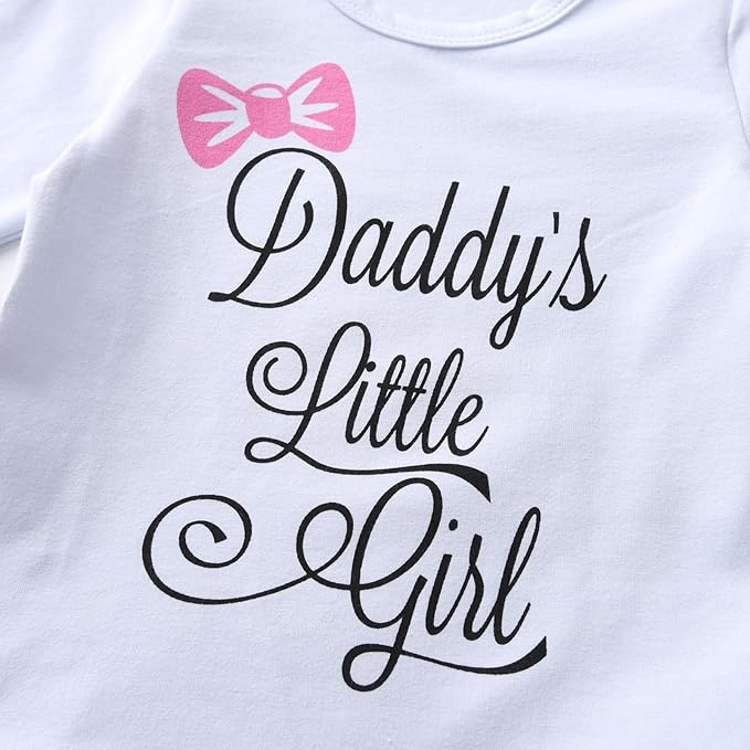 KuKitty 3Pcs Baby Girl Outfits Set Long Sleeve T-Shirt Tops Flowers Pants with Headband