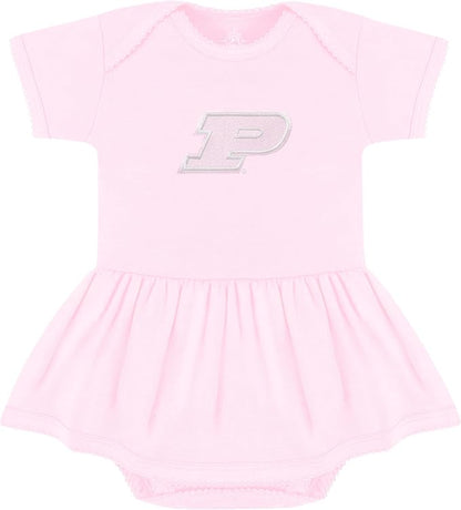 Creative Knitwear College Baby Picot Bodysuit Dress - Team Logo, Multiple Colors, for Baby Girls (0-24 Months)