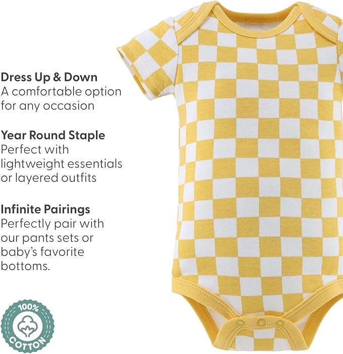 The Peanutshell Baby Boy Bodysuits - Newborn 0-24 Months Baby Boy Clothes, 100% Cotton Infant Outfits - Cozy Neutrals