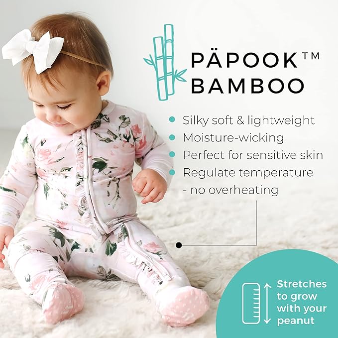 Ruffled Zippered Vintage Pink Rose One Piece