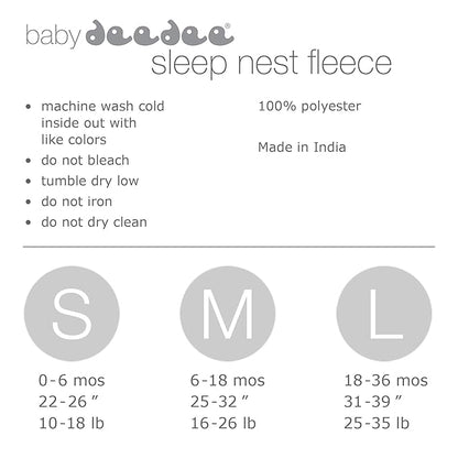 Sleep Nest Fleece Baby Sleeping Bag
