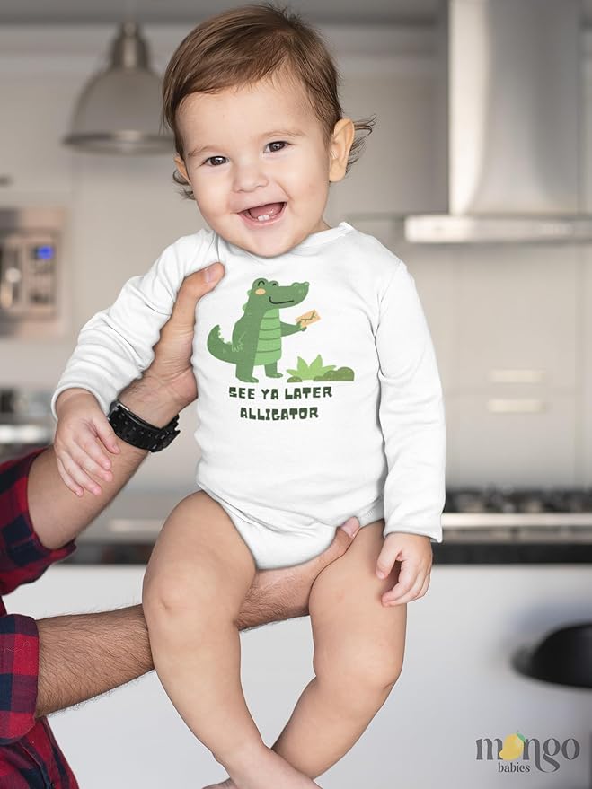 See Ya Later Alligator Baby Bodysuit, Newborn Outfit, Baby Clothes, Gift for Children