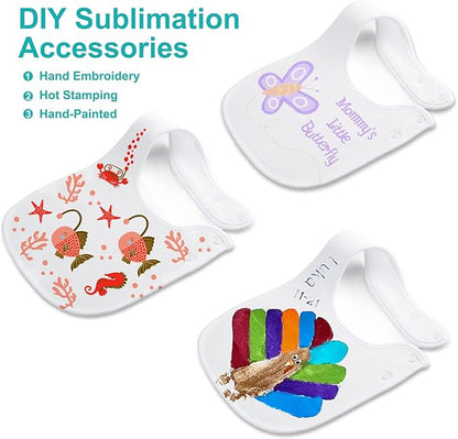 Baby Bibs Soft and Absorbent Organic Cotton Bandana Drool Bibs Set for Boys Girls Newborn 0-36 Months