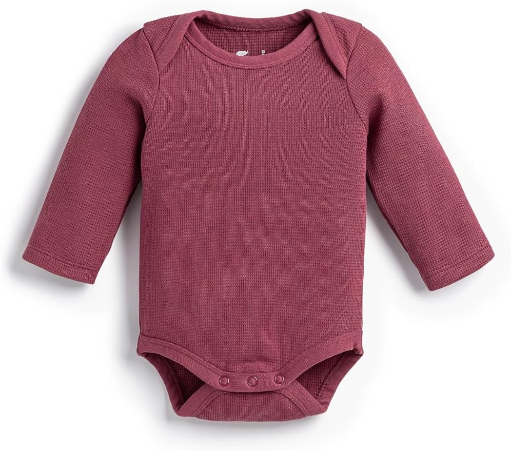 monica + andy Long Sleeve Jack & Jill Bodysuit, Organic Baby Clothes for Girls & Boys, For Preemie, Newborn & Infant