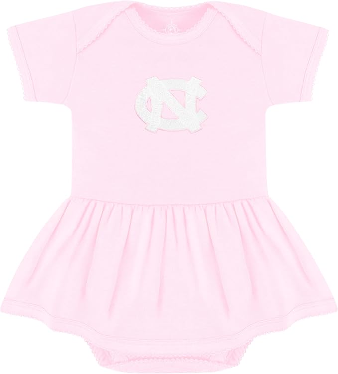 Creative Knitwear College Baby Picot Bodysuit Dress - Team Logo, Multiple Colors, for Baby Girls (0-24 Months)
