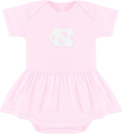Creative Knitwear College Baby Picot Bodysuit Dress - Team Logo, Multiple Colors, for Baby Girls (0-24 Months)