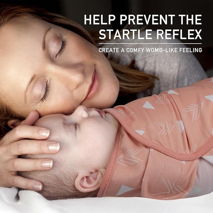 Organic Baby Swaddle Sleep Sacks, 3-Pack Swaddles for Newborns Baby Essentials, Infant 0-3 Months, 100% Cotton Soft & Snug Adjustable Wrap Nursery Swaddling Blankets Improves Sleep