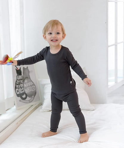 AVAUMA Baby Boys Girls Pajama Set Kids Toddler Snug fit Ribbed Sleepwear pjs for Daily Life Style