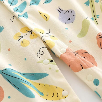 Newborn Baby Boy Girl Organic Cotton Bodysuit Long Sleeve Jumpsuit 3-Pack Outfits Clothes,0-24Months