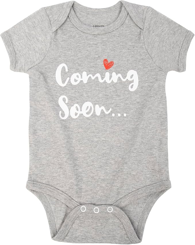 Cnins Newborn Baby Bodysuit - Pregnancy Announcement & Infant Loss Gift, Coming Soon & Rainbow Design Coming Home Outfit