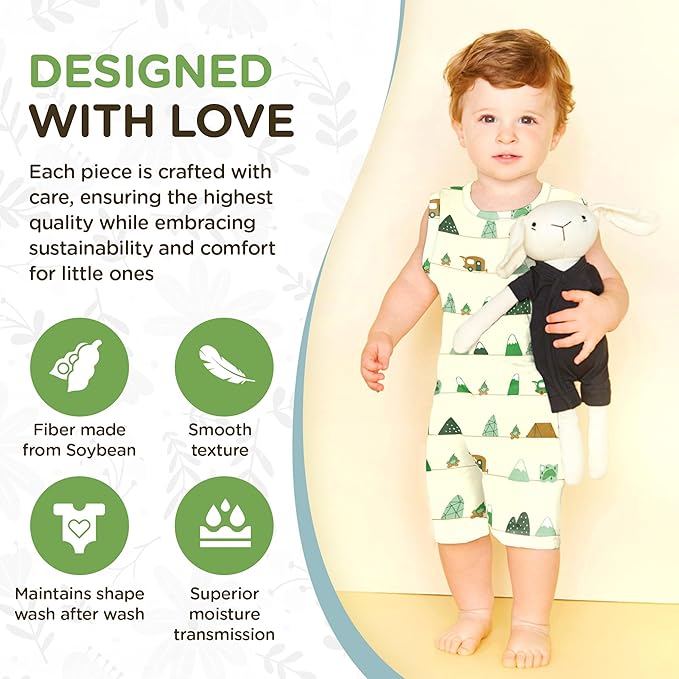 Babysoy Unisex Baby Toddler Short Sleeve Wrap Around Kimono Tee Shirt
