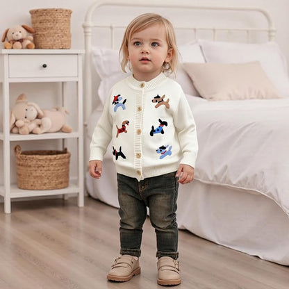 Baby Girl Cardigan Sweater Long Sleeve Button Up Knit Sweatshirt Jacket Toddler Baby Girl Fall Outfits