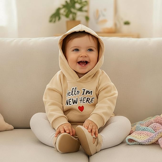Thorn Tree Baby Boy Valentines Outfit Hooded Sweatshirt Bubble Romper Newborn Sweater Infant Onesie Hoodie