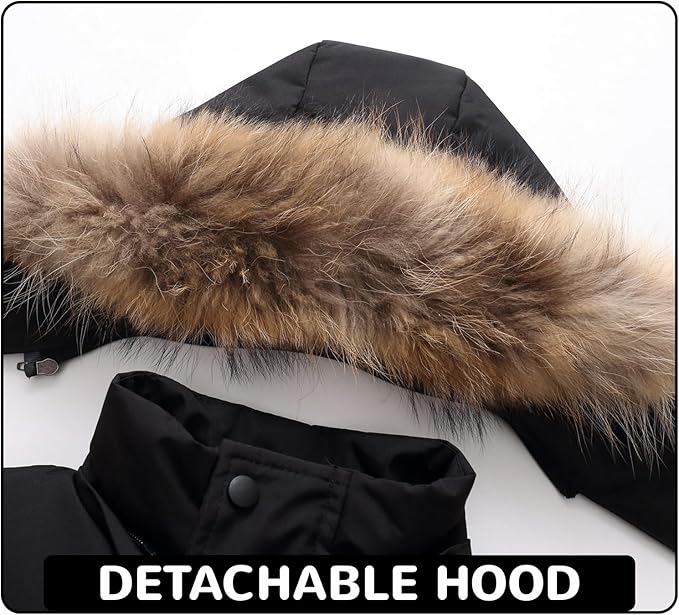 Toddler Winter Coat Baby Puffer Jacket Girl Hoodie Boy Snow Outerwear Clothes 5T