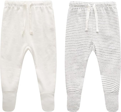 Owlivia Organic Baby Pant Legging Jogger for Infant, Boys Girls Toddler