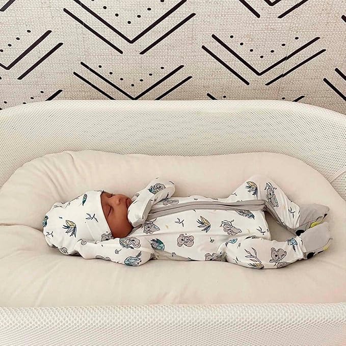 Bellabu Bear Convertible Footies for Baby Boys & Baby Girls, Family Matching Pajamas, Rayon from Bamboo