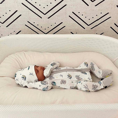 Bellabu Bear Convertible Footies for Baby Boys & Baby Girls, Family Matching Pajamas, Rayon from Bamboo