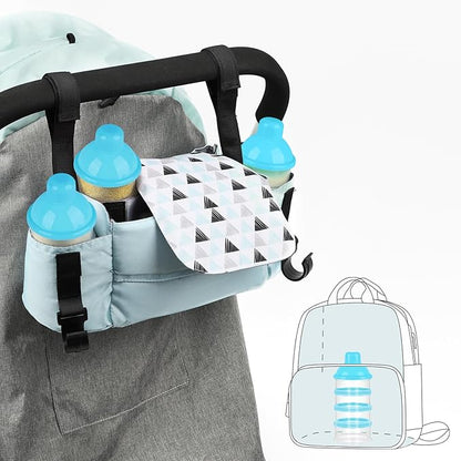 Accmor Formula Dispenser On The Go, 4 Compartments Stackable Formula Container for Travel, Baby Milk Powder Kids Snack Container, BPA Free ﻿