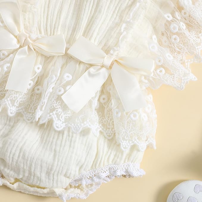 Baby Girl Clothes Floral Boho Lace Romper Bodysuit Romper Jumpsuit Summer Outfit Summer Baby Clothes Girls