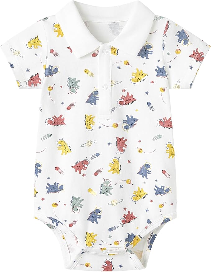 pureborn Baby Boys Girls Bodysuit Super Soft Cotton Romper 0-24 Months