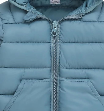 Toddler Winter Coats Puffer Padded Jacket Baby Boys Girls Bear Hoods Down Jacket Light Weight Infant Outerwear