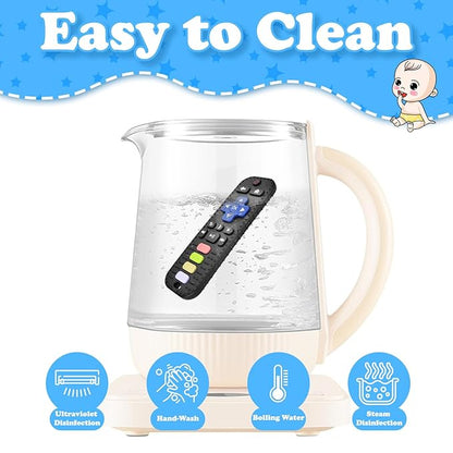 Baby Silicone Teething Toys, Simulation TV Remote Control Shape Teether Toys for Toddlers 3-18 Months, Boys Girls Baby Teething Toys, Babies Chew Toys, Freezer BPA Free