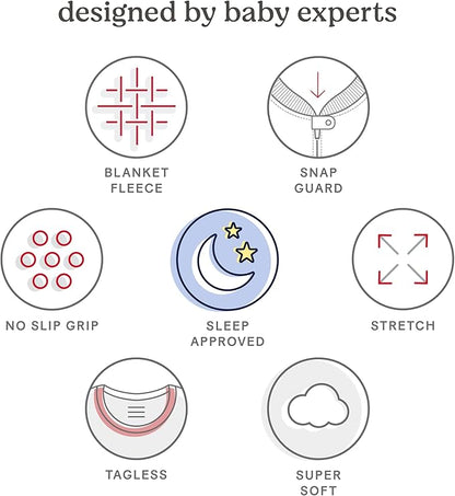 HUGGIES unisex-baby 3-pack Footed Fleece Coverall Pajamas